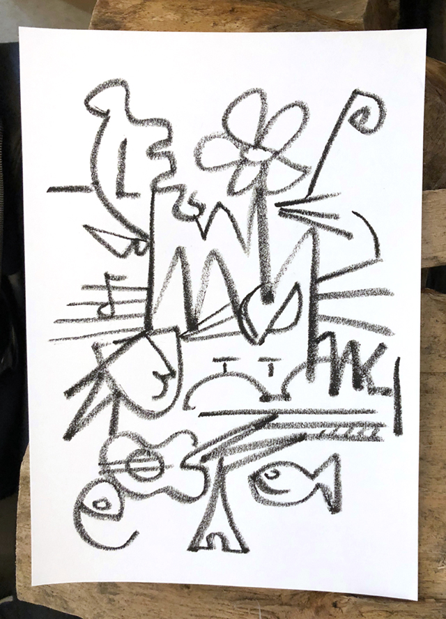 Poisson, à-coté musique accompagnée 